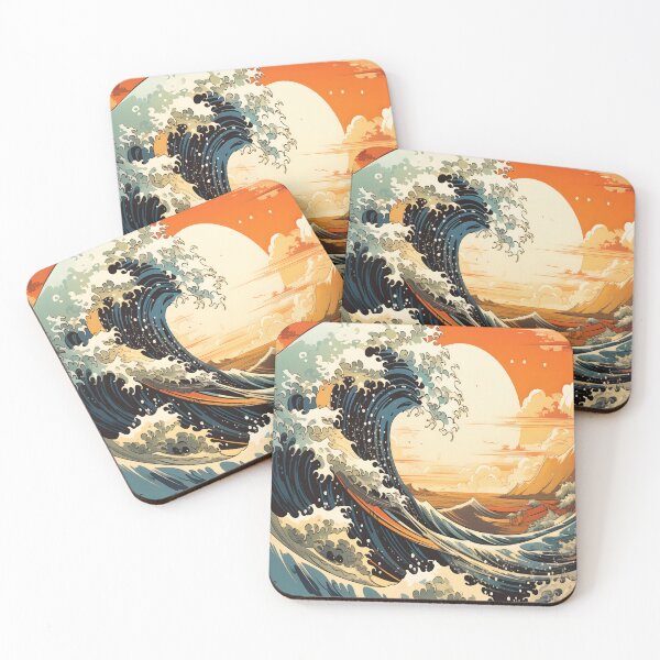 Item preview, Artistic Waves: Hokusai's Timeless Masterpiece designed and sold by Animal-ink.