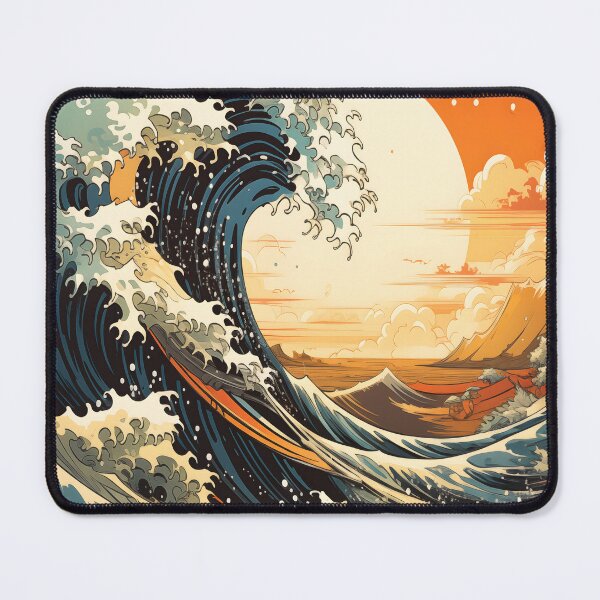 Item preview, Artistic Waves: Hokusai's Timeless Masterpiece designed and sold by Animal-ink.