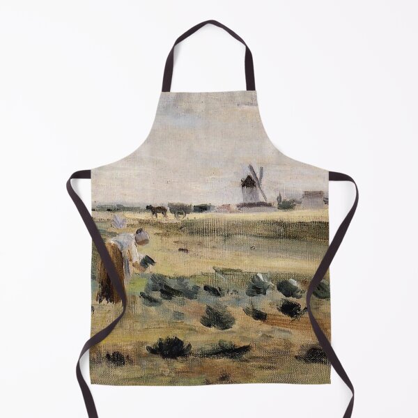 Item preview, Landscape with Windmill Vintage Country Oil Painting | P418 designed and sold by Piccolo Fiore Prints.