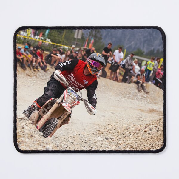 Item preview, A dirt bike MX racer taking a sharp corner through the gravel designed and sold by Pitlane Pixels.
