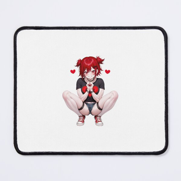 Item preview, Cute anime girl with hearts, valentine's day sticker designed and sold by Anime Lewd and Wonderful. Bong and Dongs..