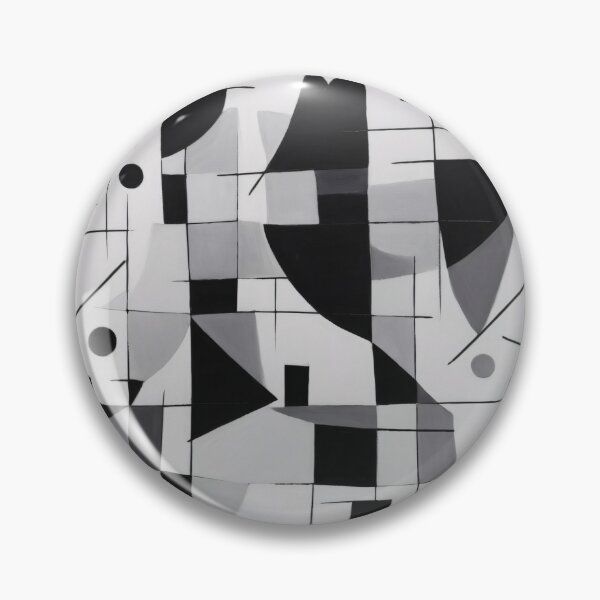 Artikelvorschau, Monochrome Abstract Dynamics entworfen und verkauft von DeMuurdecoratie.