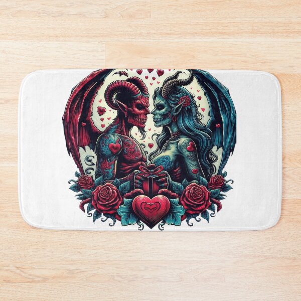 Item preview, Gothic Couple Demons goth valentines day  designed and sold by Expressions-Sel.