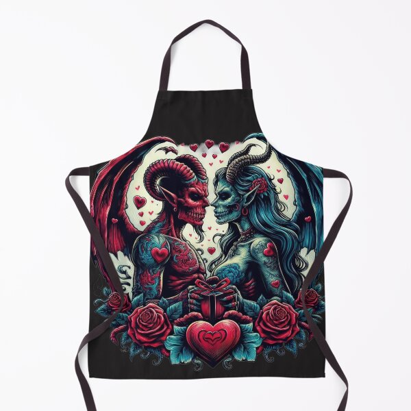 Item preview, Gothic Couple Demons goth valentines day  designed and sold by Expressions-Sel.