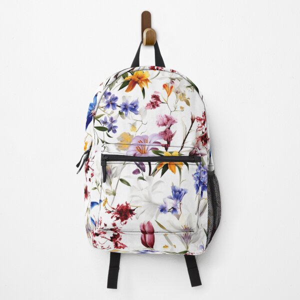 Item preview, "Wildflower Garden: A Seamless Realistic Photographic Pattern to Enhance Your Modern and Youthful Style on a White Background, Unique and Exclusive Design" designed and sold by SBD-Shop.