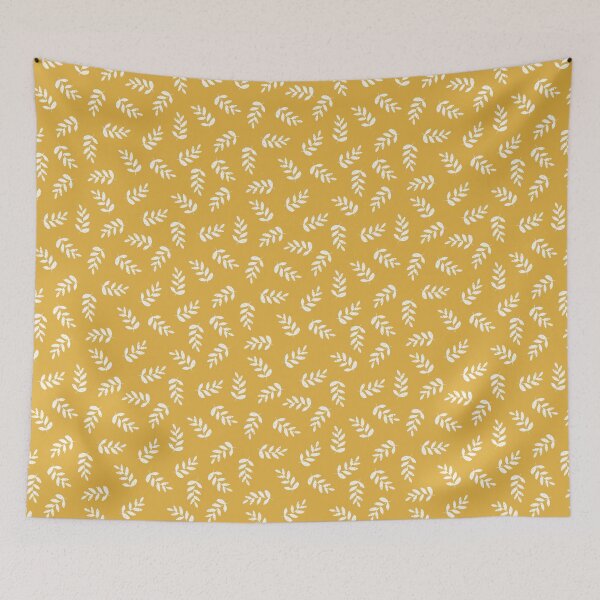 Item preview, Quiet flying branches mustard yellow golden yellow designed and sold by aliceandida.