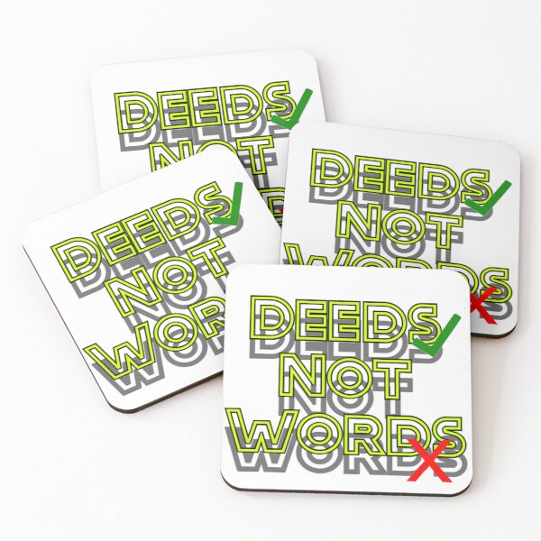 Item preview, Deeds Not Words designed and sold by designJasmin.