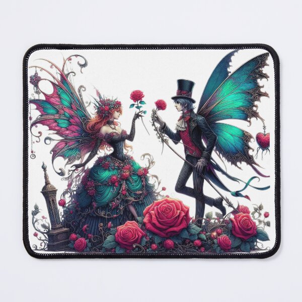 Item preview, Copy of Gothic Couple Fairies goth valentines day designed and sold by Expressions-Sel.