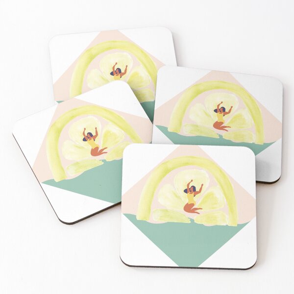 Item preview, woman jumping into a "lemonade" designed and sold by studiolavander.