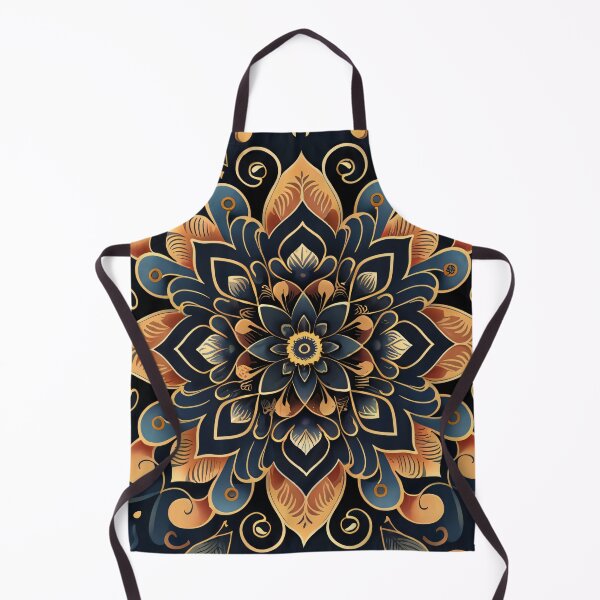 Item preview, Blue and Gold Floral Design designed and sold by Mr-Sunaryo.