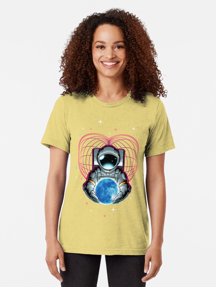 Thumbnail 2 of 7, Tri-blend T-Shirt, LOVE YOU TO THE MOON AND BACK designed and sold by angoes25.