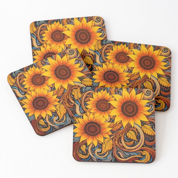 Item preview, Psychedelic Sunflowers designed and sold by TheGlassPortal.