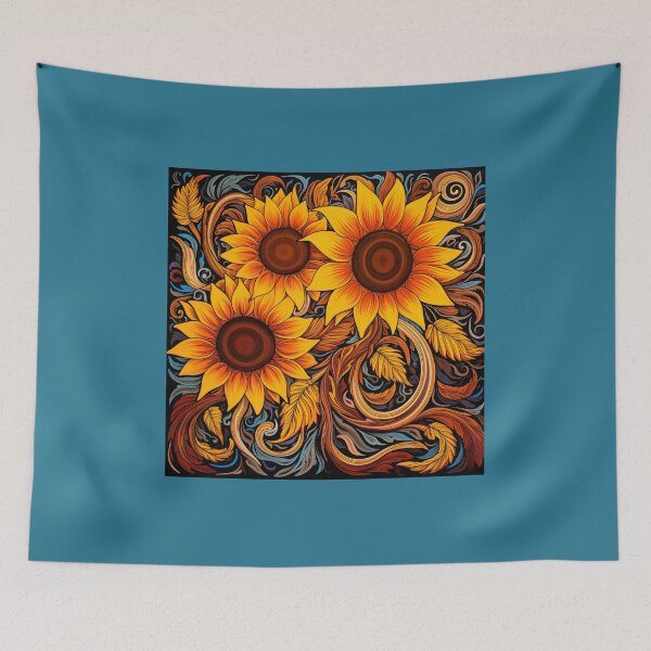 Item preview, Psychedelic Sunflowers designed and sold by TheGlassPortal.
