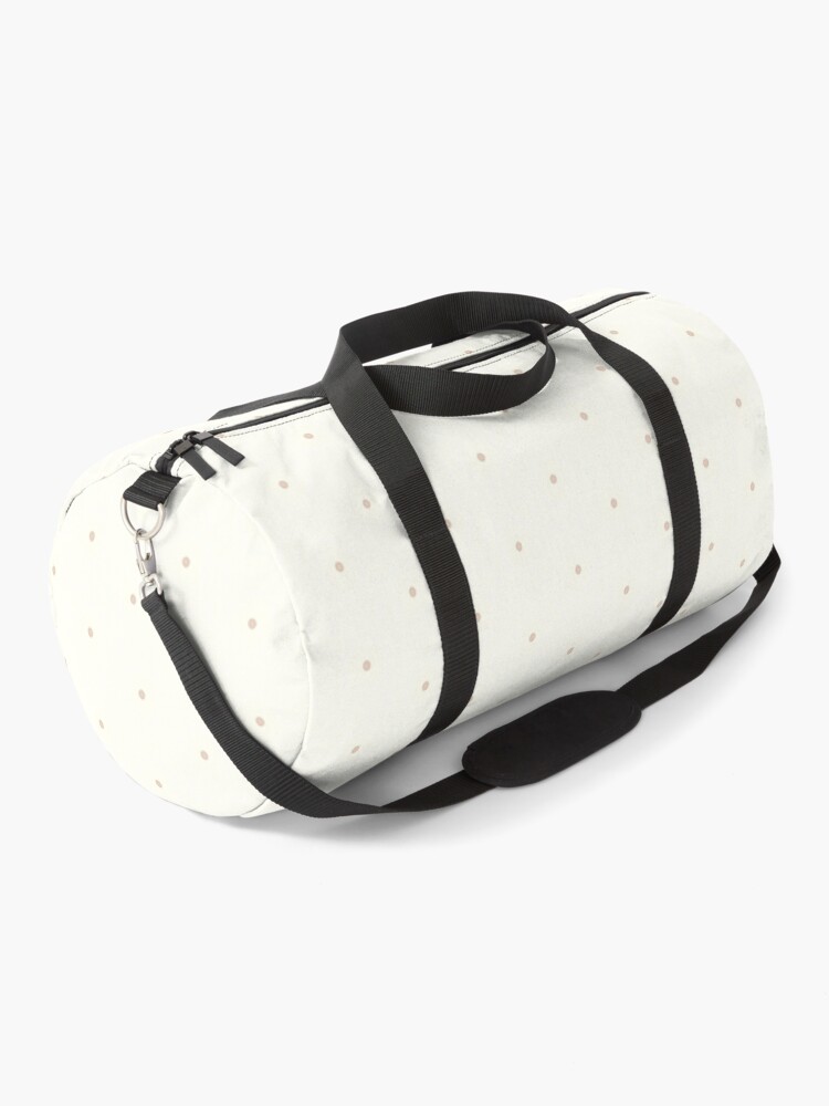 Duffle Bag, Polka Dot Boho Blush and Sage designed and sold by Triplicate Limited