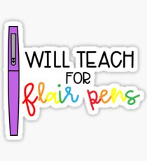 Pegatina Teach for Flair Pens (Color)