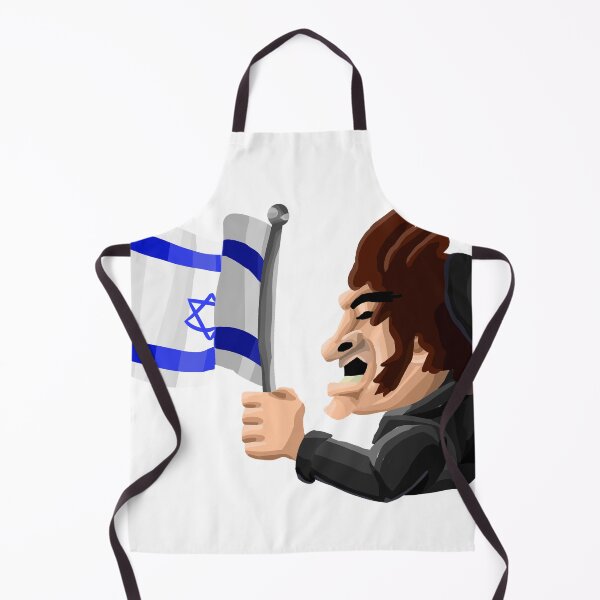 Item preview, javier milei with israeli flag demonstrating his religious status designed and sold by MechanicalART.