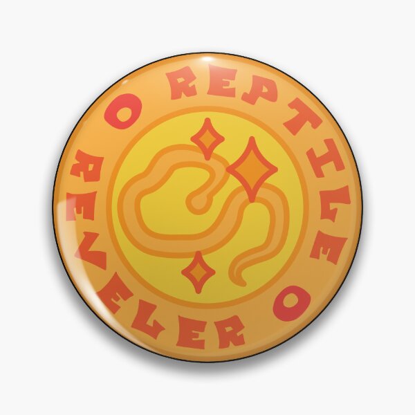 Item preview, Reptile Reveler Badge designed and sold by Scruffylad & Bitty.