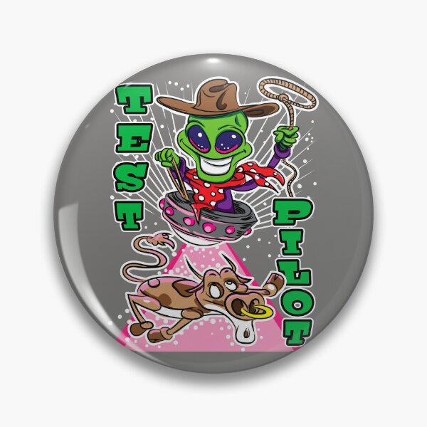 Item preview, Test Pilot Alien Abduction Cow designed and sold by eShirtLabs.