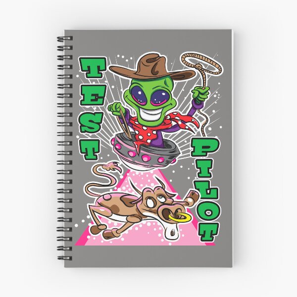 Item preview, Test Pilot Alien Abduction Cow designed and sold by eShirtLabs.