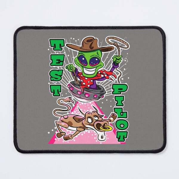 Item preview, Test Pilot Alien Abduction Cow designed and sold by eShirtLabs.