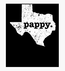 Pappy Texas Super Grandpa Photographic Print