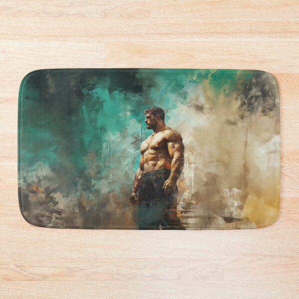 Item preview, Muscle Bear Oil Painting designed and sold by BeautyofMasc.