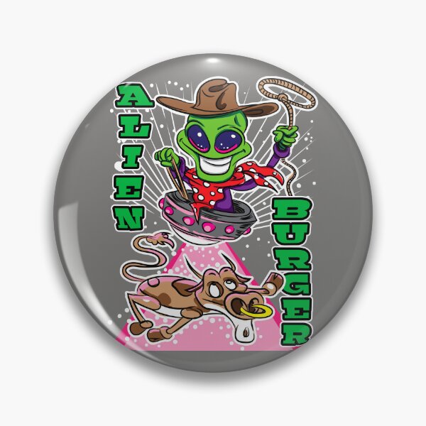Artikelvorschau, Alien Burger Alien Entführung Kuh entworfen und verkauft von eShirtLabs.