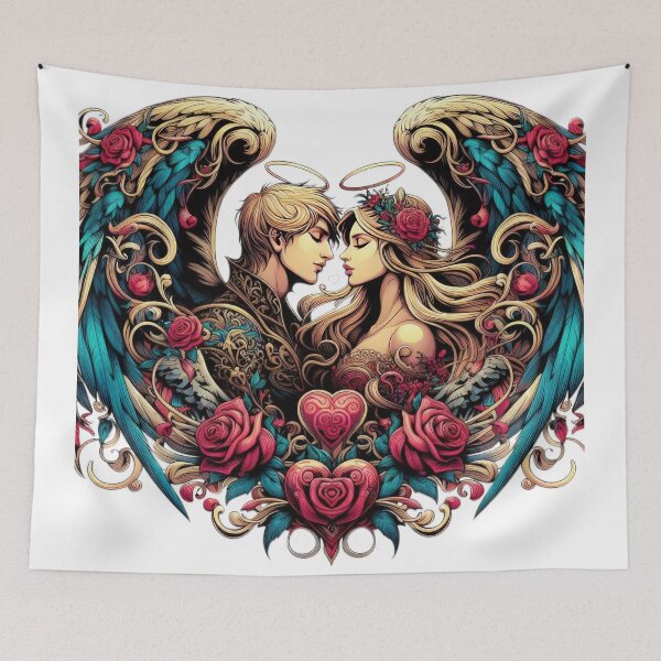 Item preview,  Couple Angels goth Gothic happy valentines day  designed and sold by Expressions-Sel.