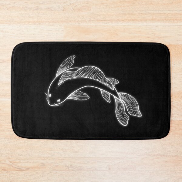 Item preview, koi fish - white neon designed and sold by Kiniusia.