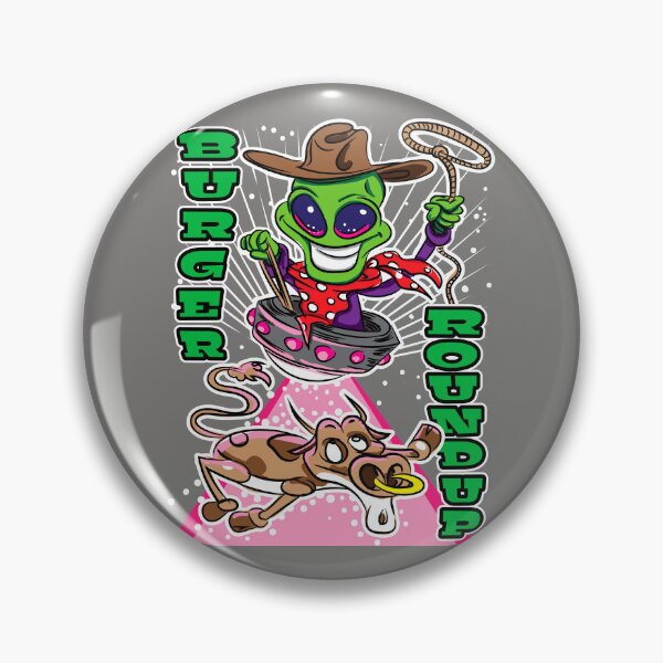 Item preview, Burger Round Up Alien Abduction Cow designed and sold by eShirtLabs.