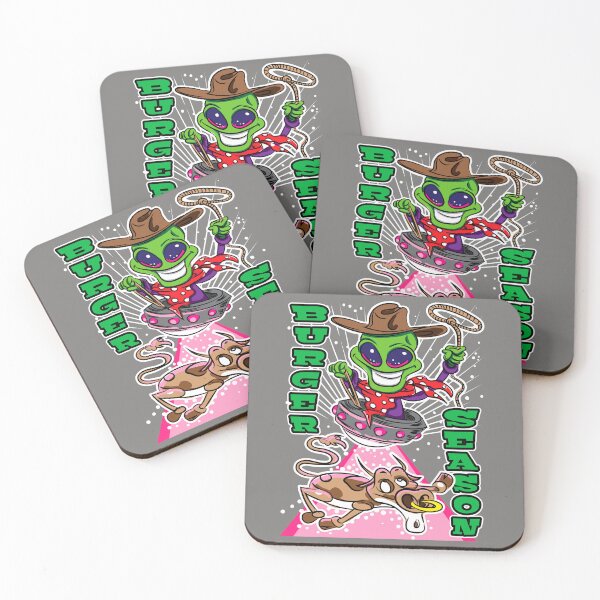 Item preview, Burger Season Alien Abduction Cow designed and sold by eShirtLabs.