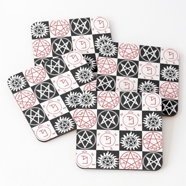 Item preview, Supernatural Symbols Repeating Pattern designed and sold by humnoo.