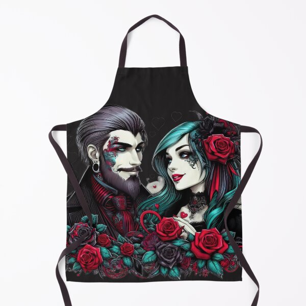 Artikelvorschau, Copy of Copy of Gothic Ehepaar Goth Valentines Day Aufkleber entworfen und verkauft von Expressions-Sel.