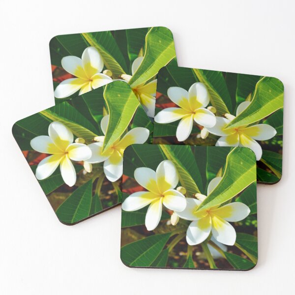Item preview, "Sunny Duo: Two Yellow Frangipanis on a Tree" designed and sold by A-Work-Of-Art.