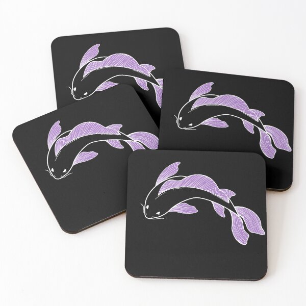 Item preview, koi fish - purple designed and sold by Kiniusia.