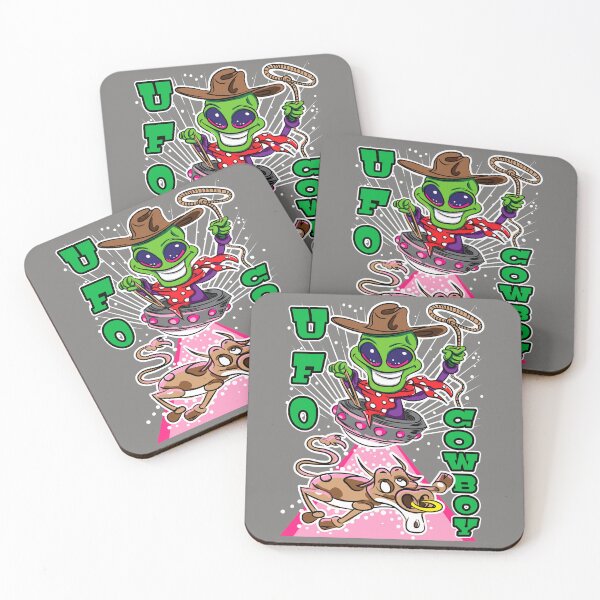 Item preview, UFO Cowboy Alien Abduction Cow designed and sold by eShirtLabs.