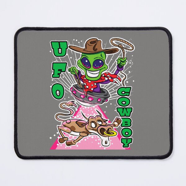Item preview, UFO Cowboy Alien Abduction Cow designed and sold by eShirtLabs.