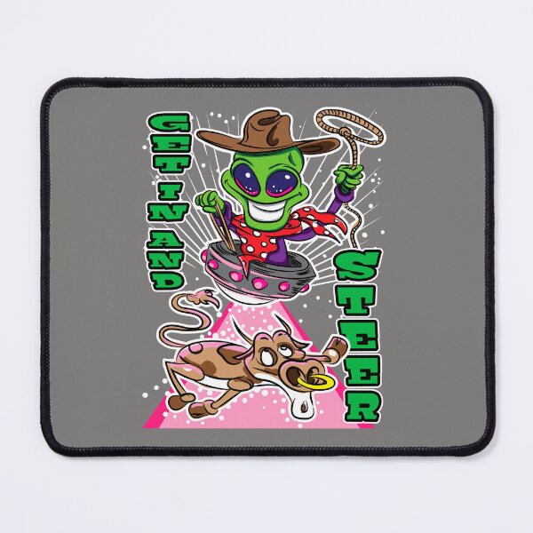 Item preview, Get In And Steer Alien Abduction Cow designed and sold by eShirtLabs.