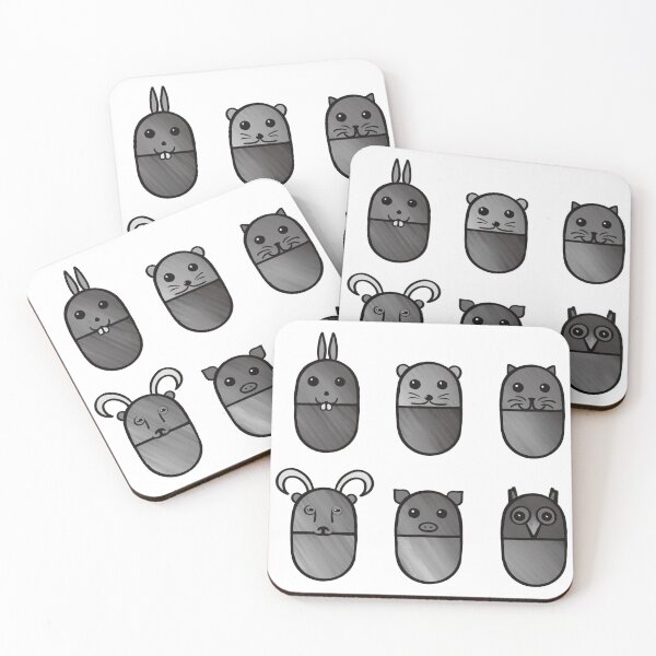 Item preview, Monochrome Pill Creatures designed and sold by Nigh-designs.