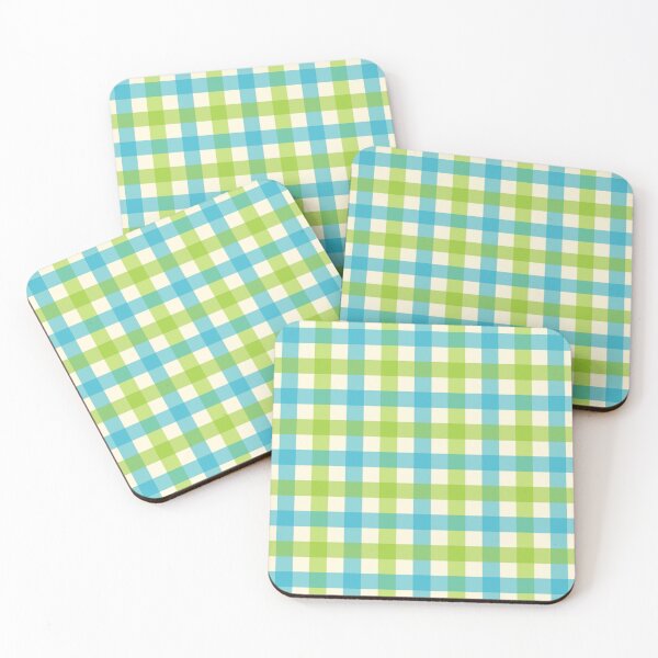 Item preview, Buffalo Plaid Pattern Blue and Green designed and sold by tonymagnerart.