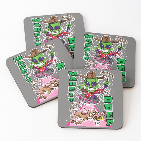 Item preview, Make It Beef Alien Abduction Cow designed and sold by eShirtLabs.