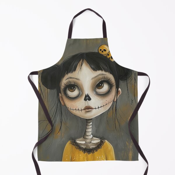 Item preview, Mustard & Ivory Skull Girl designed and sold by Retro Type.