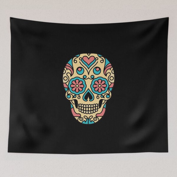 Item preview, Colorful skull 1 designed and sold by hhh-art.
