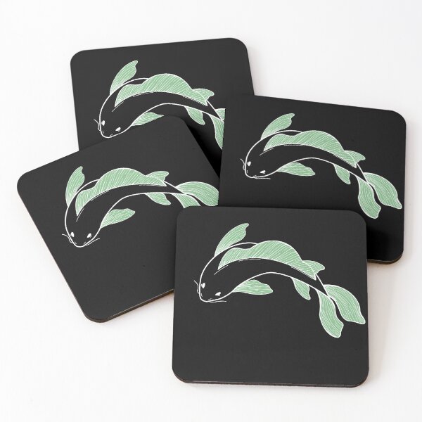 Item preview, koi fish - light green designed and sold by Kiniusia.