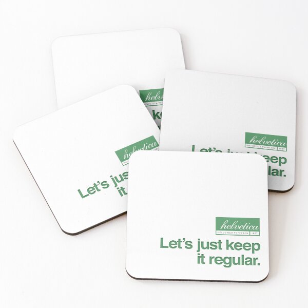 Item preview, Helvetica Let's just keep it regular. designed and sold by paperpark.