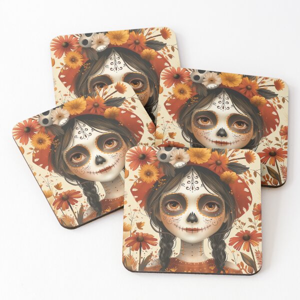 Item preview, Desert Flower Skull designed and sold by Retro Type.
