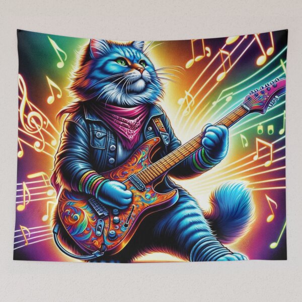Item preview, Feline Riff Master: Rockstar Cat's Solo designed and sold by Prosser87.