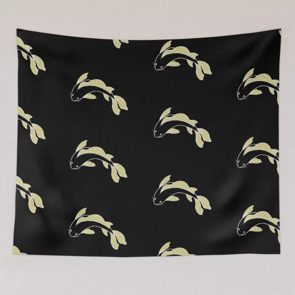 Item preview, koi fish - yellow designed and sold by Kiniusia.