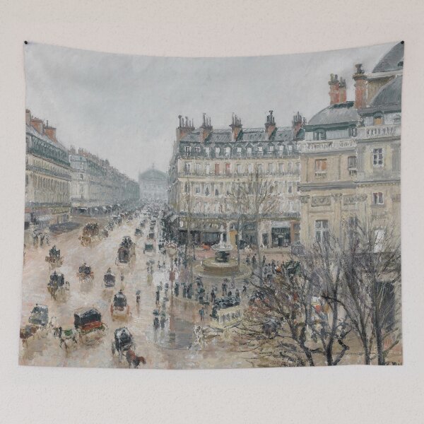 Item preview, Vintage Paris Cityscape Oil Painting | P444 designed and sold by Piccolo Fiore Prints.