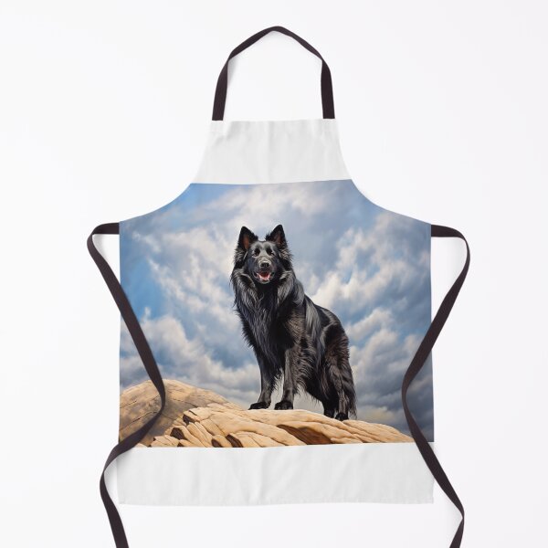 Item preview, Black Old German shepherd dog designed and sold by PetsArt.
